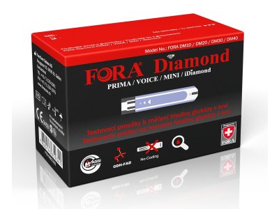 Testovací proužky ke glukometrům Diamond 50ks