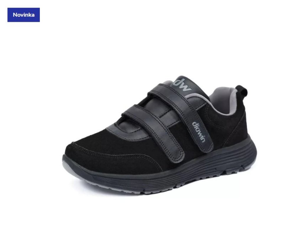 Zdravotní obuv dw Comfort Leather - Piano Black