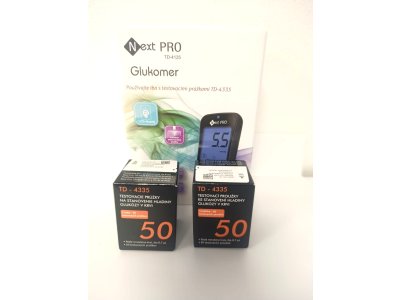 BALÍČEK! Next 4125 Pro - Glukometr + 2 balení proužků